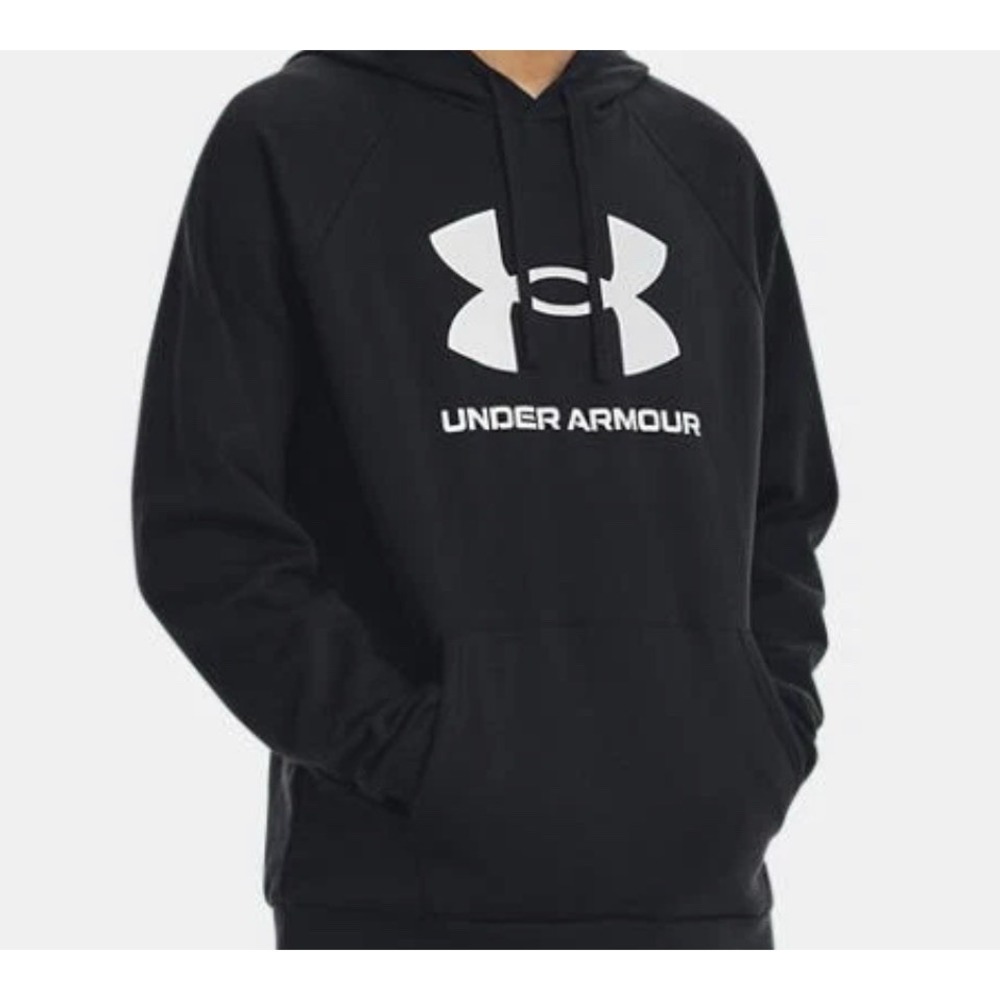 Mens Black Under Armour Super Soft Fleece Sweatshirt Hoodie New With Tags Size L